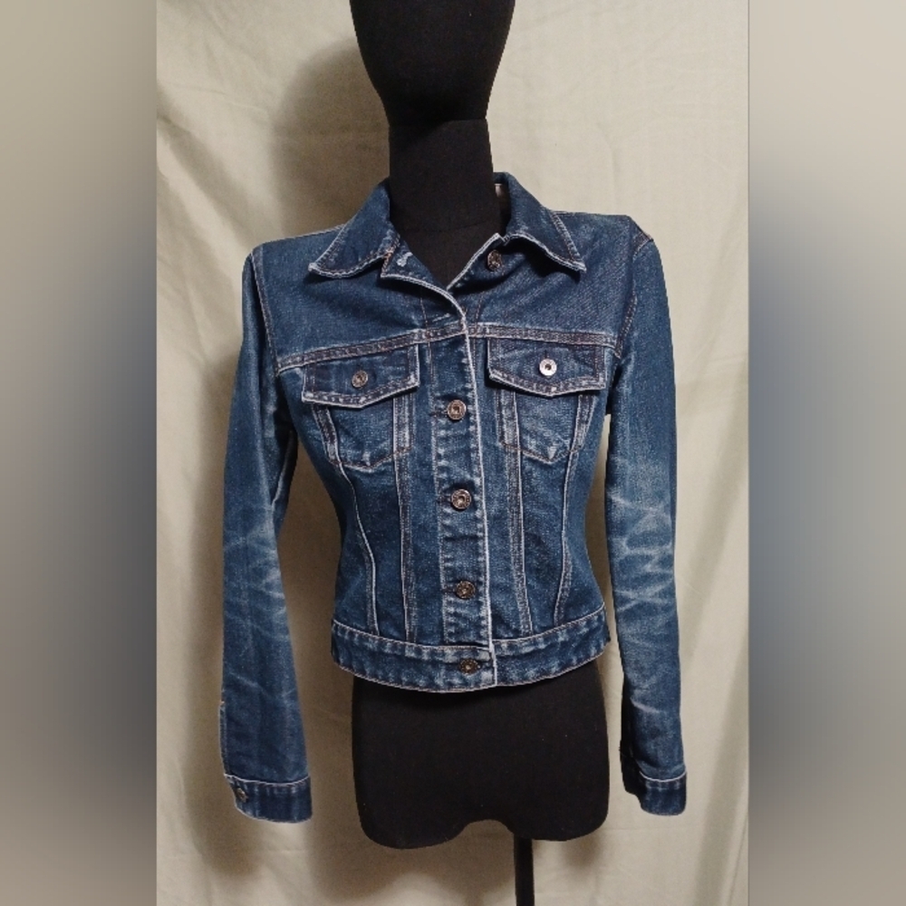 Gap Vintage Blue Faded Wash Iconic Trucker Denim Jean Jacket - Picture 5 of 11